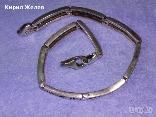 КРАСИВА СРЕБЪРНА ГРИВНА СРЕБРО 925 АЖУРНА ВЕРСАЧЕ ОРНАМЕНТИКА НУЖДА от ХАЛКИЧКАна ЗАКОПЧАЛКАТА 39997, снимка 16 - Гривни - 42655802