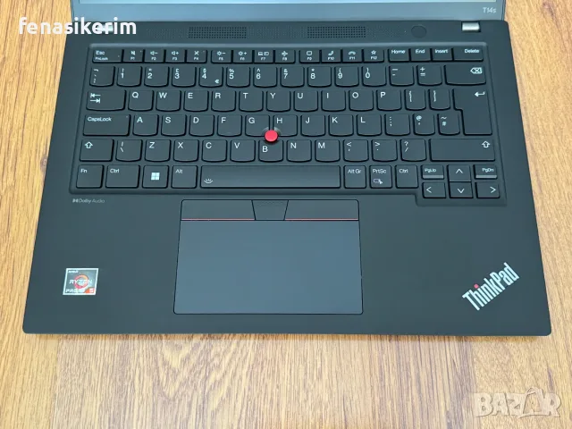14' Full HD+ Ryzen 7 PRO 7840u Lenovo ThinkPad T14s Gen 4 32GB LPDDR5/512GB NVMe/Radeon 780M/Бат 12ч, снимка 7 - Лаптопи за работа - 56121554