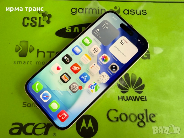 iPhone 15 Barbie 128gb фабрично отключен.Гаранция, снимка 2 - Apple iPhone - 52451971