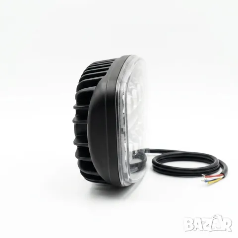 LED халоген 75W 12-24V с бяла и Amber контурна светлина, снимка 4 - Аксесоари и консумативи - 55871010