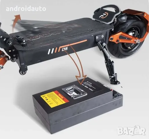 Eлектрически скутер/тротинетка Quickwheel D5 5000W,48V/35Аh,12 inch, снимка 13 - Велосипеди - 47667087