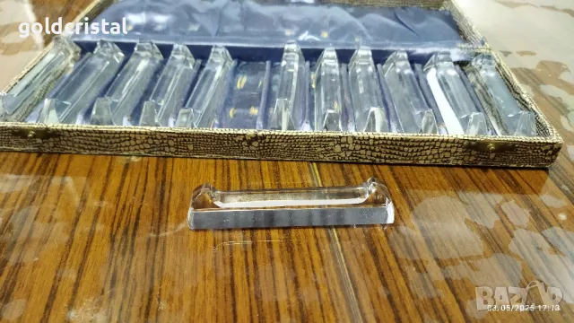 стари кристални поставки за прибори за хранене , снимка 6 - Антикварни и старинни предмети - 50147746