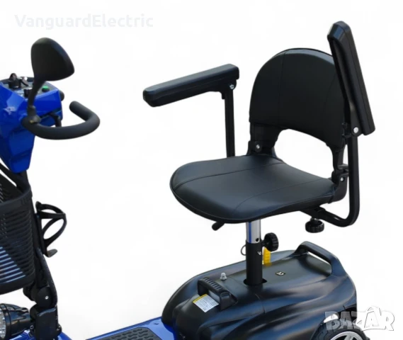 Четириколка за инвалиди на ток MaxElectric BL1 350W - Blue, снимка 3 - Инвалидни скутери - 51261519