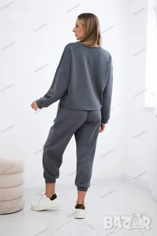 Дамски вискозен комплект суичър + панталон Amour, 9цвята , снимка 4 - Комплекти - 47561135