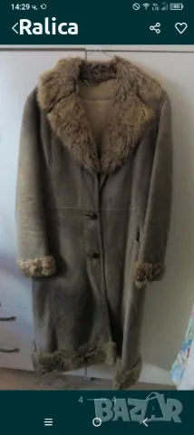 Дамски Кожух от агнешка кожа, снимка 3 - Палта, манта - 24219687