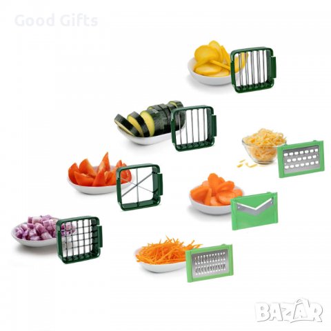 8 в 1 Комплект Ръчно ренде за лесно и бързо рязане на плодове и зеленчуци, снимка 3 - Други - 39384544