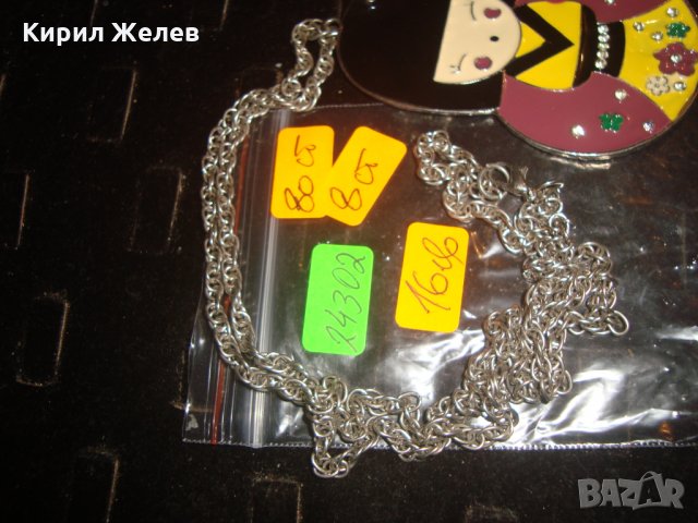 ЕМАЙЛИРАНА ЯПОНСКА ГЕЙША АРТ ВИСУЛКА с ВЕРИЖКА 24302, снимка 7 - Колиета, медальони, синджири - 33956958