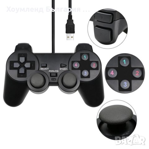 USB джойстик GAMEPAD с 15+2 бутона, снимка 2 - Друга електроника - 41182052