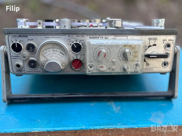 NAGRA IV-SJ (1972) – студиен рекордер с оригинално захранване, микрофони и златни капсули, снимка 3 - Други - 53850022