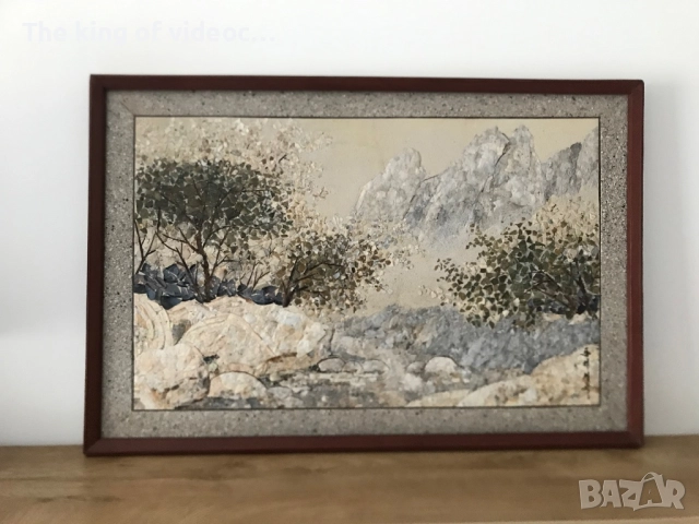 Авторска голяма картина ( ръчно направена от мидички ) 