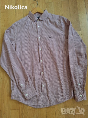 Мъжки ризи Armani jeans, размер XXL  и 3XL. Оригинални!, снимка 11 - Ризи - 50456883