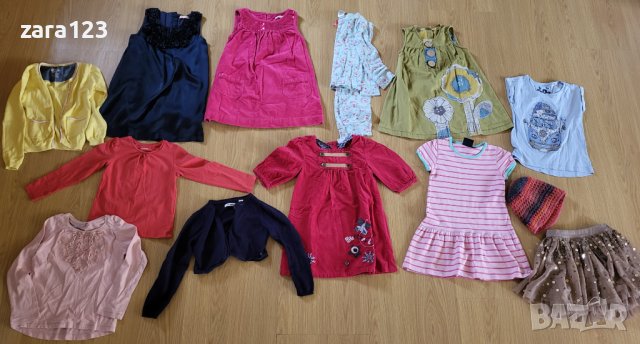 Лот (13 броя) дрехи за момиче 3-4г - okaidi, next, blue zoo, mini boden, vertbaudet, h&m, tu