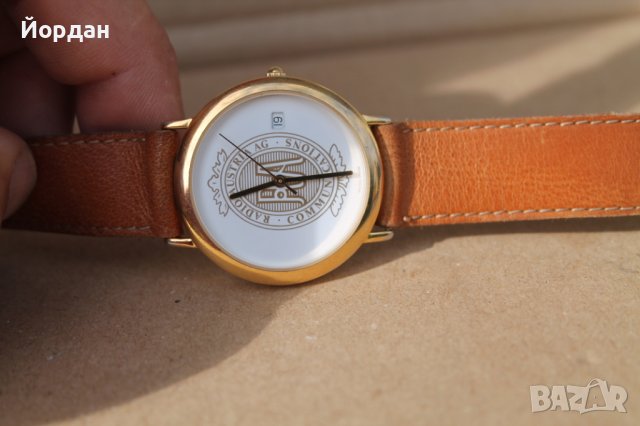 Швейцарски мъжки часовник с позлата -механизъм "ЕТА'', снимка 8 - Антикварни и старинни предмети - 41167585