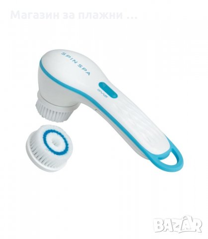 ЧЕТКА ЗА ПОЧИСТВАНЕ И МАСАЖИРАНЕ НА КОЖАТА НА ЛИЦЕТО SPIN SPA FACIAL BRUSH, НА БАТЕРИИ - код 1834, снимка 5 - Масажори - 34241462