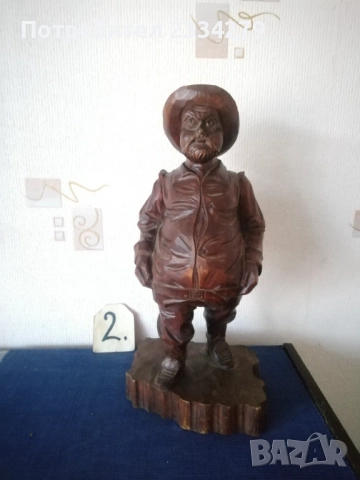 Стари статуи ръчна дърворезба от различни години, автори, държави, снимка 9 - Статуетки - 52544136