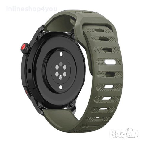 Силиконова Каишка за Huawei Watch GT2 GT3 Xiaomi Amazfit GTR 22mm, снимка 2 - Смарт гривни - 41762506