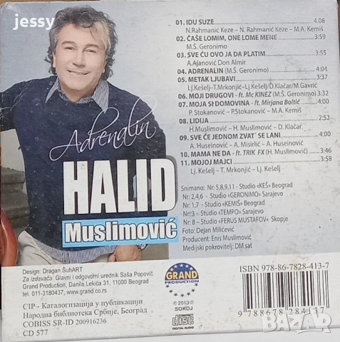 Halid Muslimovic - 100% za vas (live) / Adrenalin, снимка 6 - CD дискове - 51367801