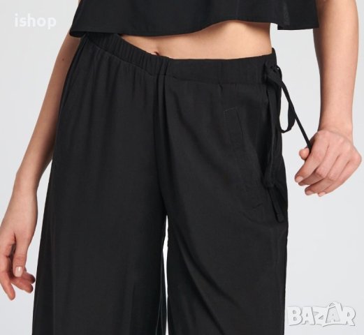 Дамски Панталон С Широки Крачоли, снимка 3 - Панталони - 40532547