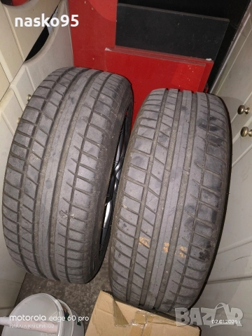 Летни гуми205/55/16 + лети Джанти 16 ки за Тойота 5×114.3 - 16 ки, снимка 3 - Части - 52958272