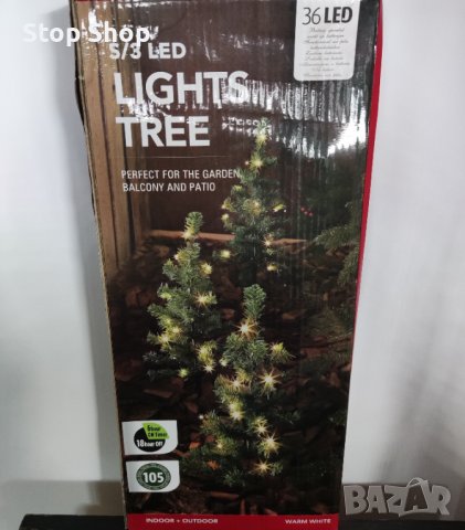 Led 3броя светещи елхи 60см височина , снимка 2 - Декорация за дома - 38773297