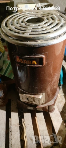 Печка за огрев на дърва и въглища не е използвана