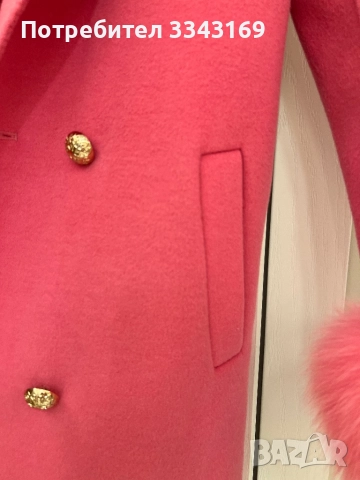 Розово пухкаво палто, снимка 5 - Палта, манта - 51628948