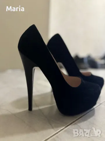 Дамски токчета от велур