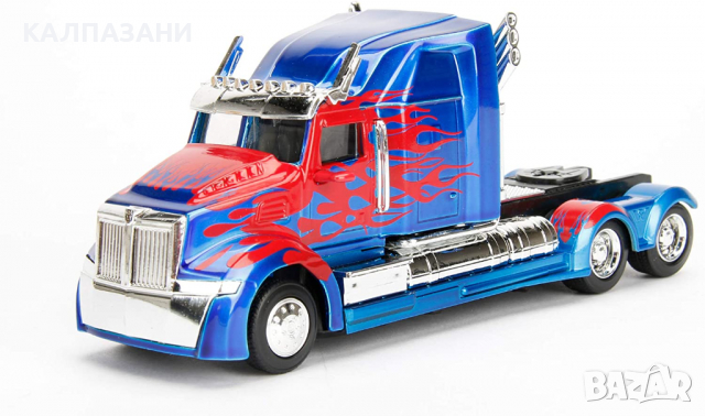 Метален камион Transformers T5 Optimus Prime 1:32 Jada Toys 253112002, снимка 3 - Коли, камиони, мотори, писти - 36125205
