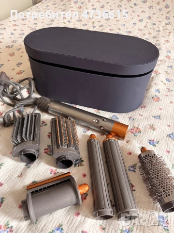 Dyson Airwrap Chrome-Nickel , снимка 5 - Маши за коса - 53462576