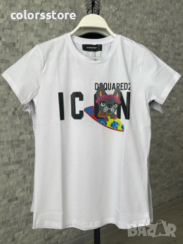 Тениска Dsquared2/бели#черни код IM84AG, снимка 1 - Тениски - 41058247