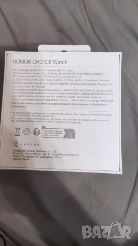 Honor Choice Watch Black смарт часовник, снимка 4 - Смарт гривни - 52428538