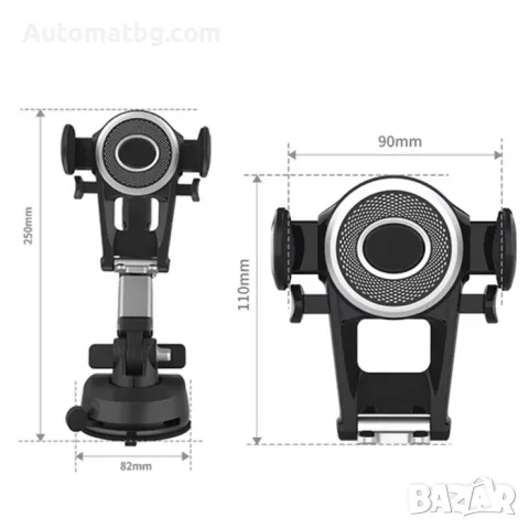 Поставка за телефон Automat, Въртяща, За кола, бус и др., снимка 3 - Аксесоари и консумативи - 49087425