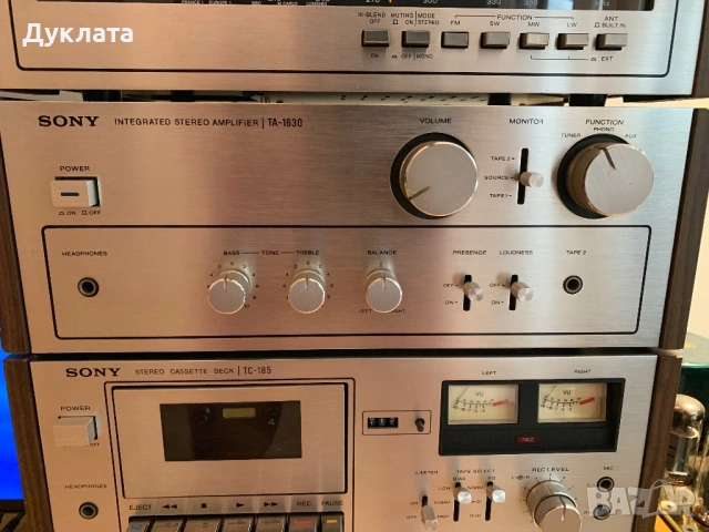 Продавам Комплект Sony , ST-2950F,TA1630 , TC-185 в уникално състояние , снимка 3 - Ресийвъри, усилватели, смесителни пултове - 53639891