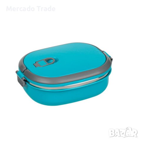 Термокутия за храна Mercado Trade, С капак и дръжка, Тюркоаз