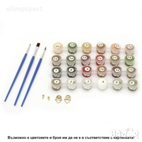 Комплект за рисуване по номера с платно 40х30 см, Модел 64 (2701472) , снимка 3 - Други игри - 41140528