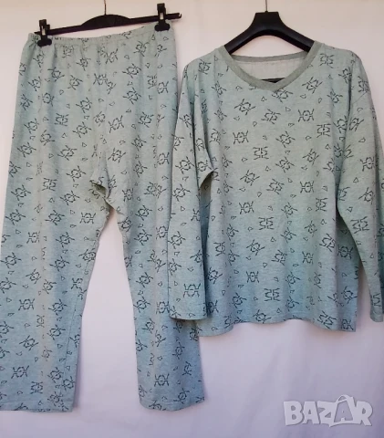 Мъжка трикотажна пижама с вата зимна.