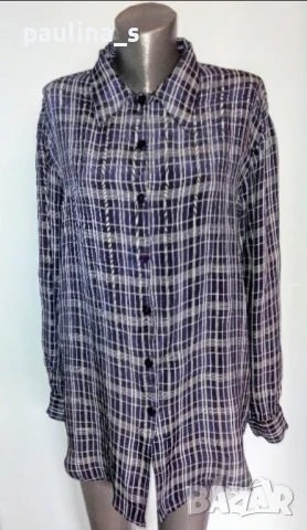 Два различни броя / Копринена туника тип риза "c.h.i.c.c." / копринена риза  , снимка 13 - Туники - 28487733