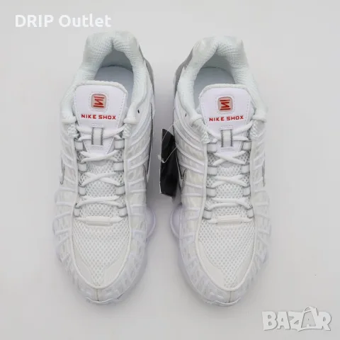 !НОВИ! Nike Shox TL | Triple White | + КУТИЯ, снимка 6 - Маратонки - 56216191