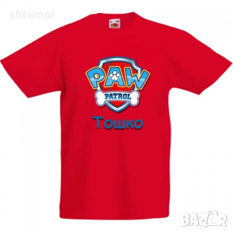 Детска тениска Пес Патрул Paw Patrol + име, снимка 3 - Детски тениски и потници - 34535026