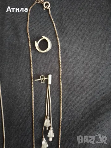 сребърни бижута, снимка 5 - Колиета, медальони, синджири - 50149912