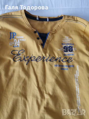 Блуза 12-13г цвят горчица , снимка 4 - Детски Блузи и туники - 36344600