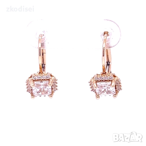 Златни обеци 2,59гр. 14кр. проба:585 модел:34428-4, снимка 3 - Обеци - 51829271