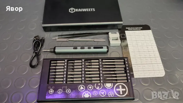 Електрическа супер прецизна отвертка за фина механика, снимка 11 - Друга електроника - 47509296