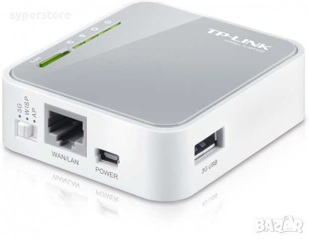 Рутер безжичен  Router TP-Link TL-MR3020 Wi-Fi N 3G / 4G 150Mbps компактен преносим рутер, снимка 1 - Рутери - 36268087