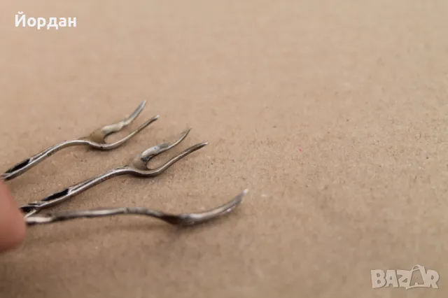 3 броя сребърни вилички, снимка 7 - Други ценни предмети - 49862454