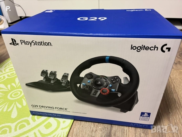 Logitech G29 комплект волан с педали за playstation и компютър 