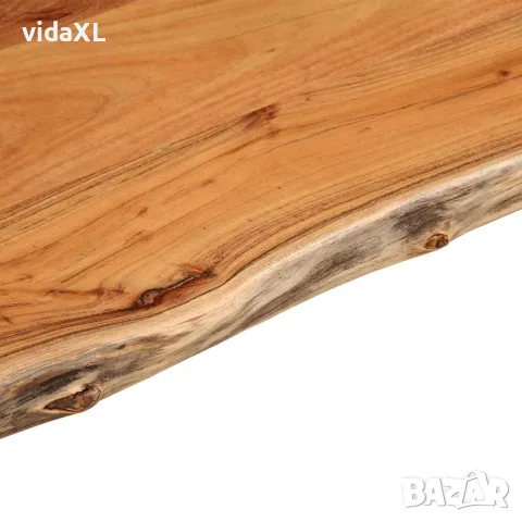 vidaXL Плот за маса, 80x40x3,8 см, правоъгълен, акация масив, жив ръб, снимка 6 - Етажерки - 56147301
