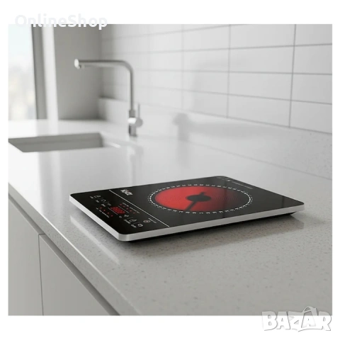 Електрически Котлон Voltz OV51445M, 2000W, Кристална плоча, Инфрачервен нагревател, 28x36см, снимка 5 - Други стоки за дома - 53079464