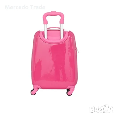 Детски куфар Mercado Trade, Поликарбон, Момиче с коте, снимка 3 - Раници - 48056275