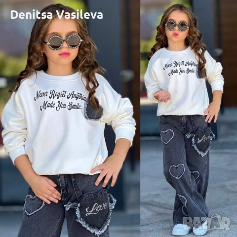 комплект дънки и блуза, снимка 5 - Детски комплекти - 53150432